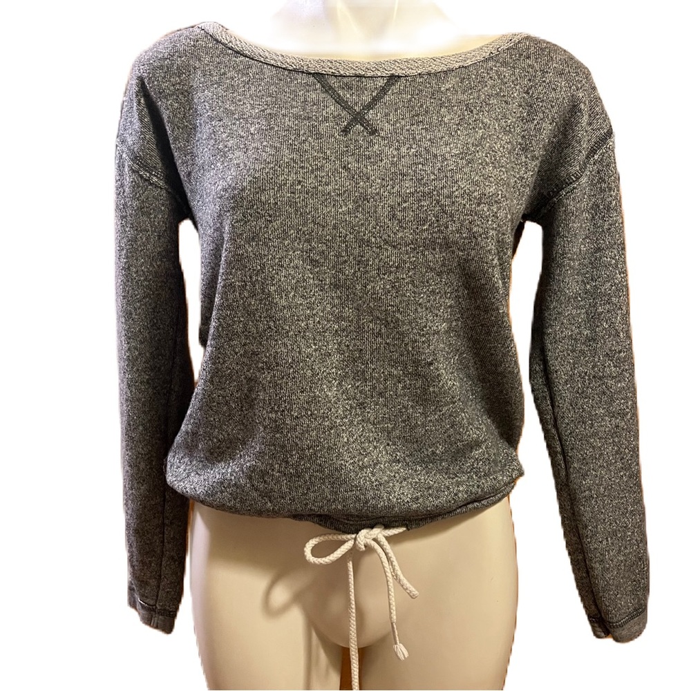 Aerie gray drawstring sweatshirt